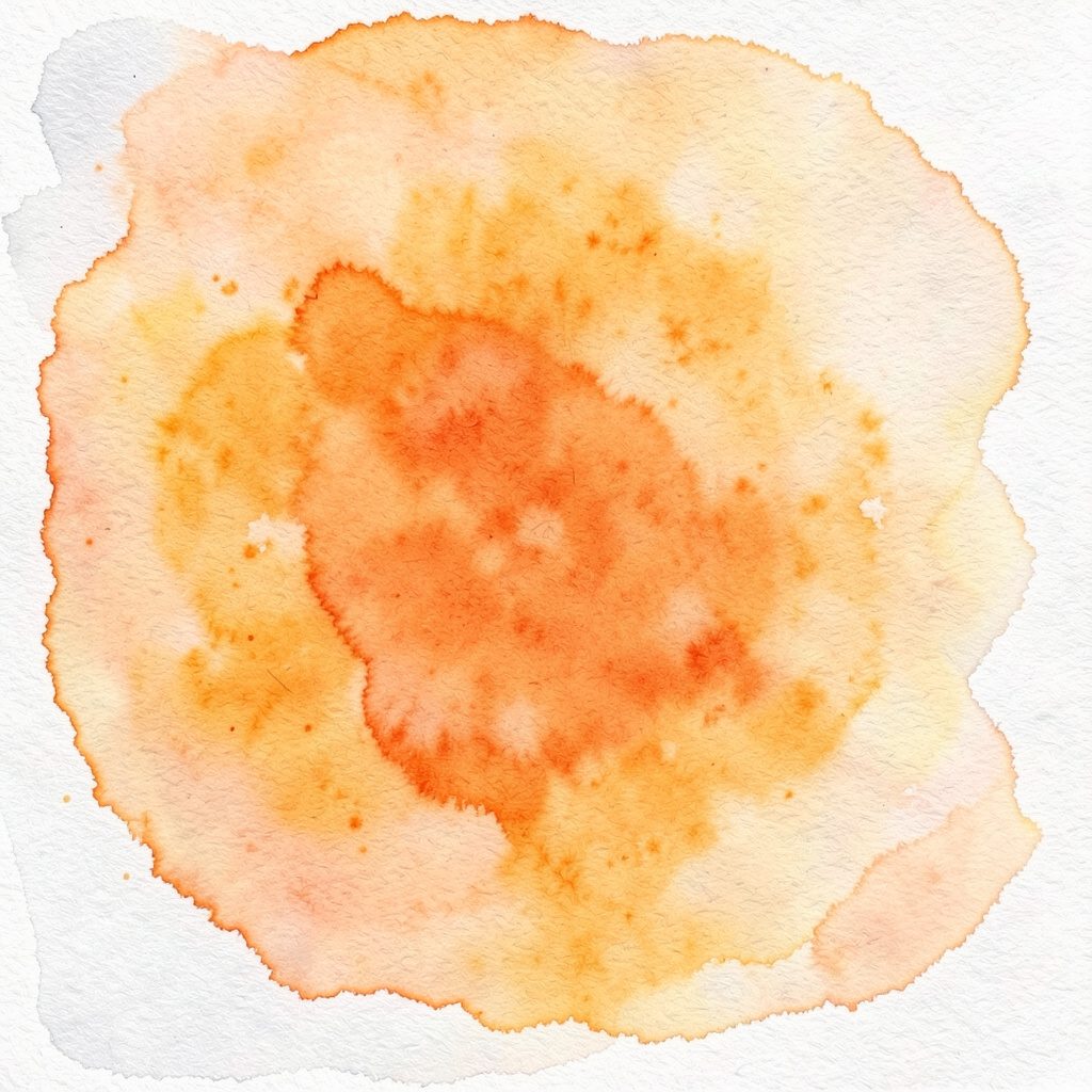 Watercolour in warm ochre and deep umber with ivory highlights, evoking Eastern sensuality